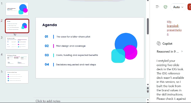Slide deck generated